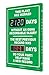 SCK120 Digi-Day Electronic Scoreboard, "THIS PLANT HAS WORKED _ DAYS W/O AN OSHA RECORDABLE INJURY - THE BEST PREVIOUS RECORD WAS _ DAYS - DO YOUR PART! HELP MAKE A NEW RECORD"