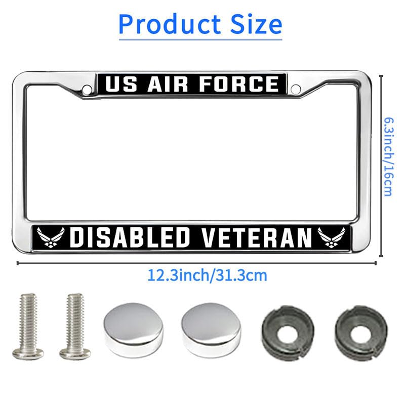 Image of US Army Support Durable License Plate Frame Veteran Solider Pride License Plate Frame Religious for Veterans