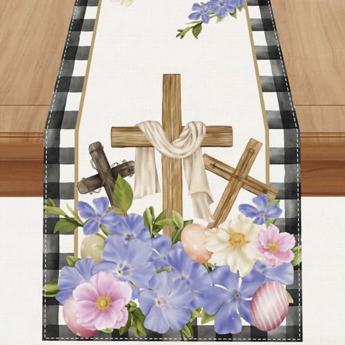 Easter 'He is Risen' Table Runner Now $4.99