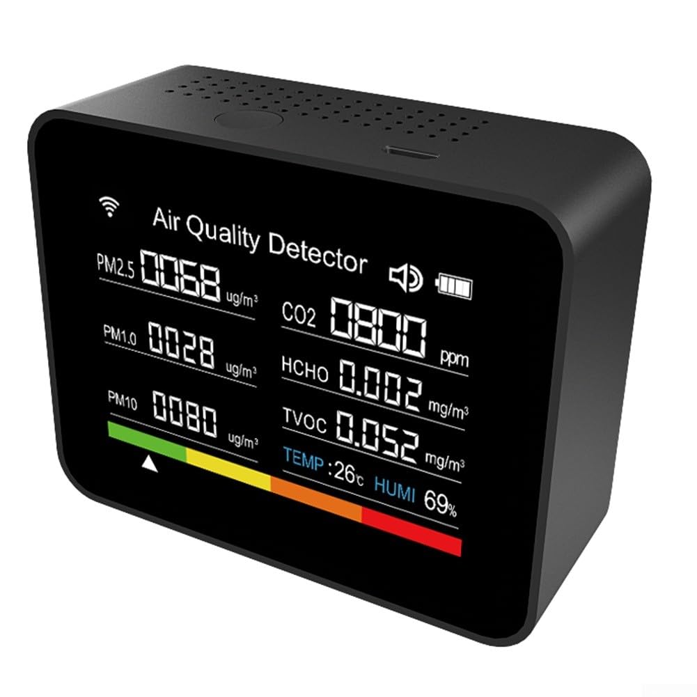 13 en 1 Monitor de calidad del aire Medidor de Medidor de temperatura y humedad TVOC PM2.5
