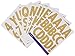 Sticko Alphabet Stickers, Regular X-Large, Gold Glitter Futura