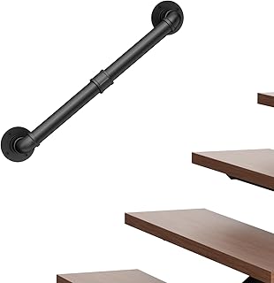 Abiglifty 2FT Pipe Handrail, Hand Rails for Indoor Stairs, Stair Railing Indoor, Grab Bars