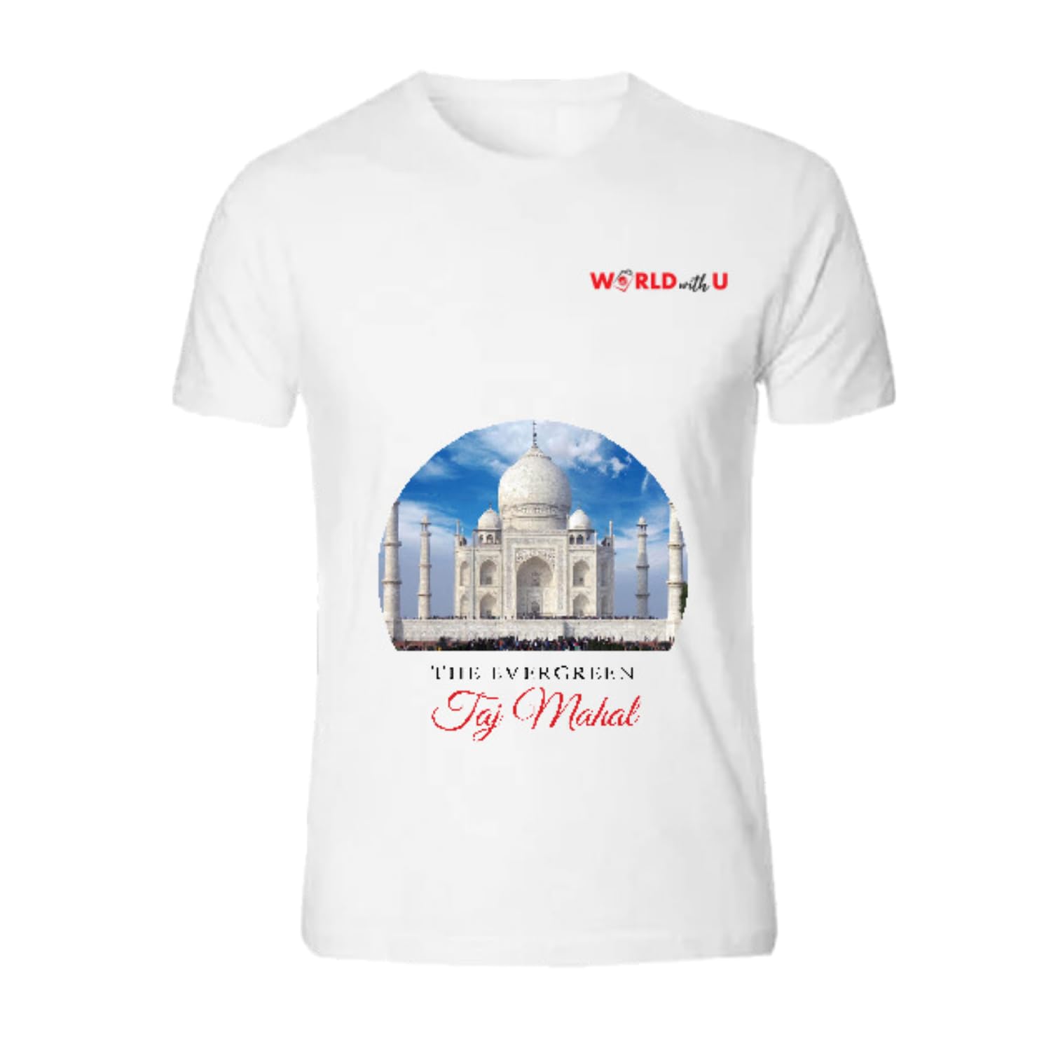100% Cotton Bio-Washed Unisex Printed Half Sleeve Round Neck T-Shirt (White), Breathable Fabric - A Must Have for Travel Enthusiasts-image-20