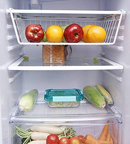 Image of Styleys Metal Under Shelf Basket Wire Rack for Extra Cabinet Storage 13.5-inch, 3pcs, Black - S11027A