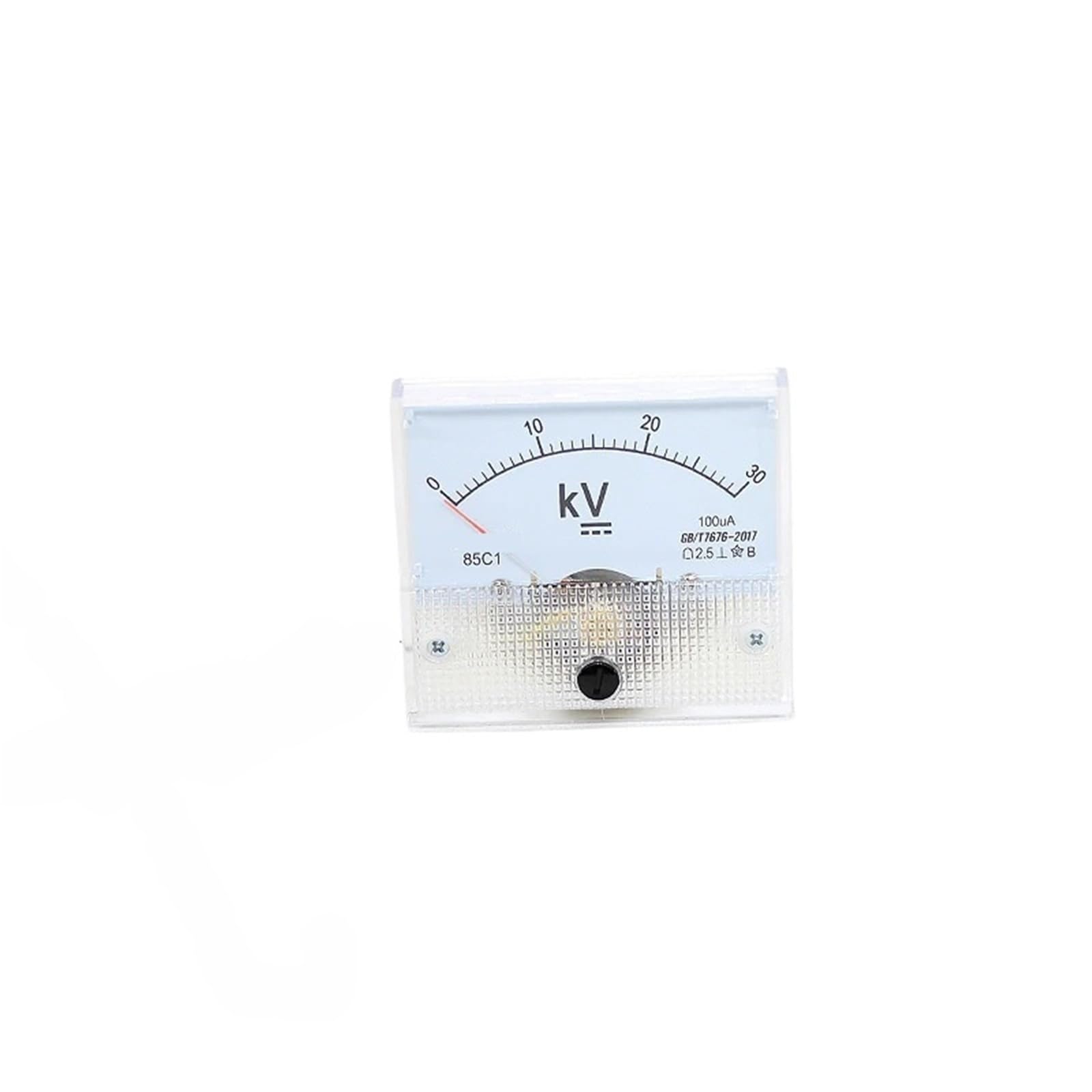 Voltímetro de CC 85C1, voltímetro de alto voltaje 10 kV/20 kV/30 kV/50 kV/100 kV, tipo aguja, 1 unidad(0-10KV)