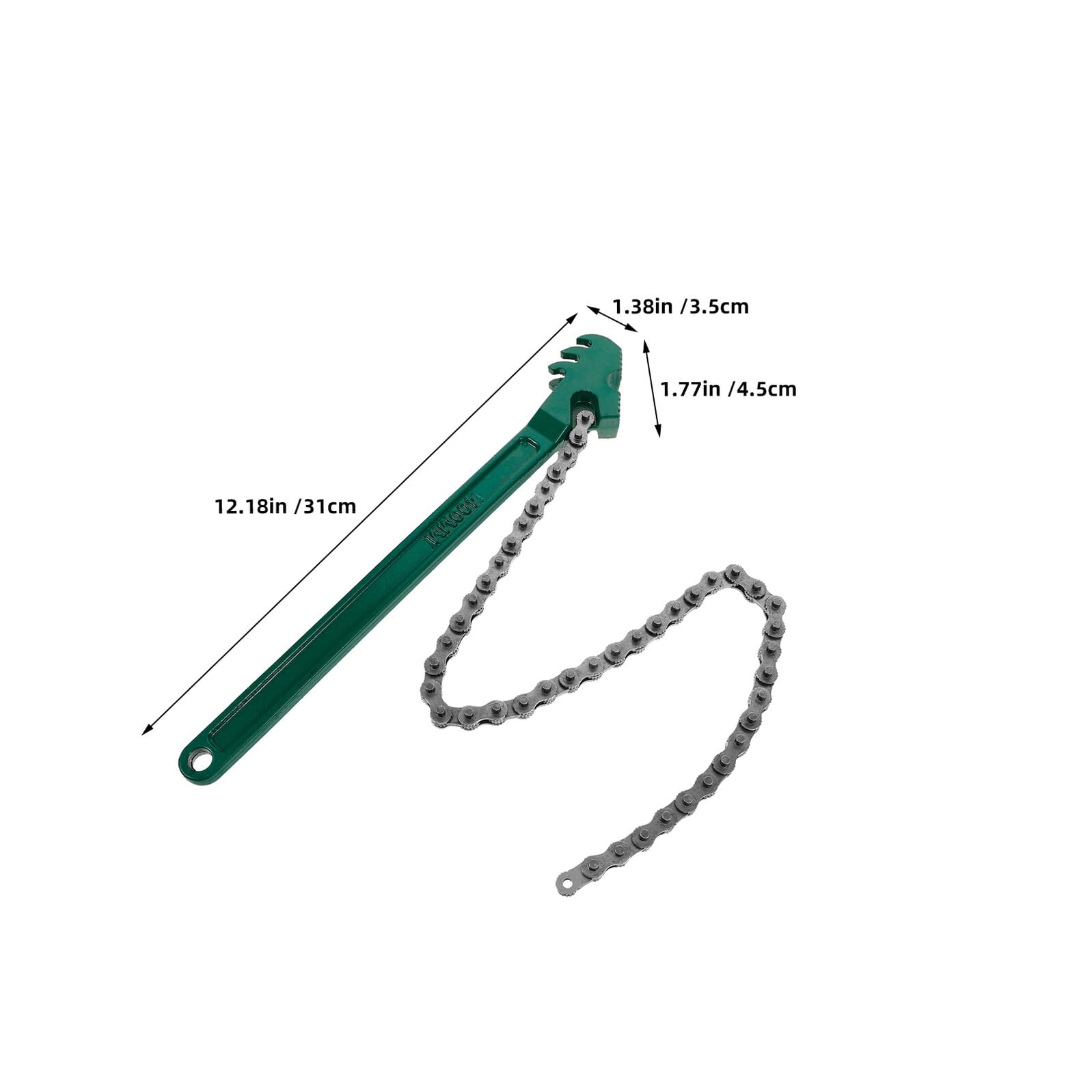Healeved Clé à Chaîne Antidérapante pour 12 Pouces Lot de 2 Pièces en Acier Robuste Outil Multifonction pour Démontage de et Entretien Automobile