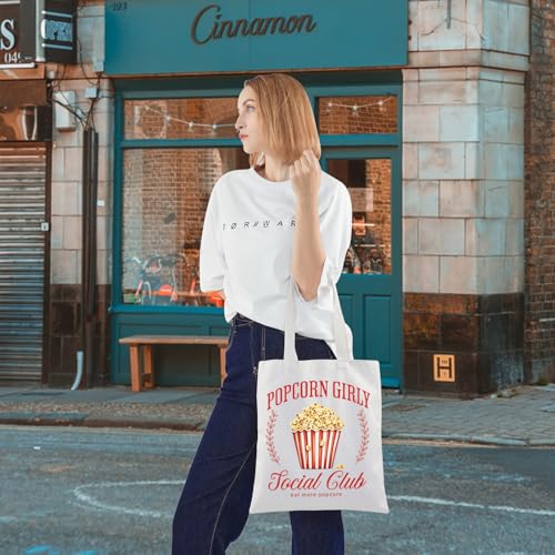 Bolso tote Popcorn Social Club para amantes de palomitas miniatura 5