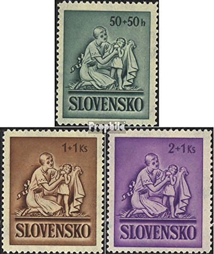 Prophila Collection Slovacchia Michel.-No..: 91-93 (Completa Edizione) 1941 Aiuto per Bambini (Francobolli per i Collezionisti)