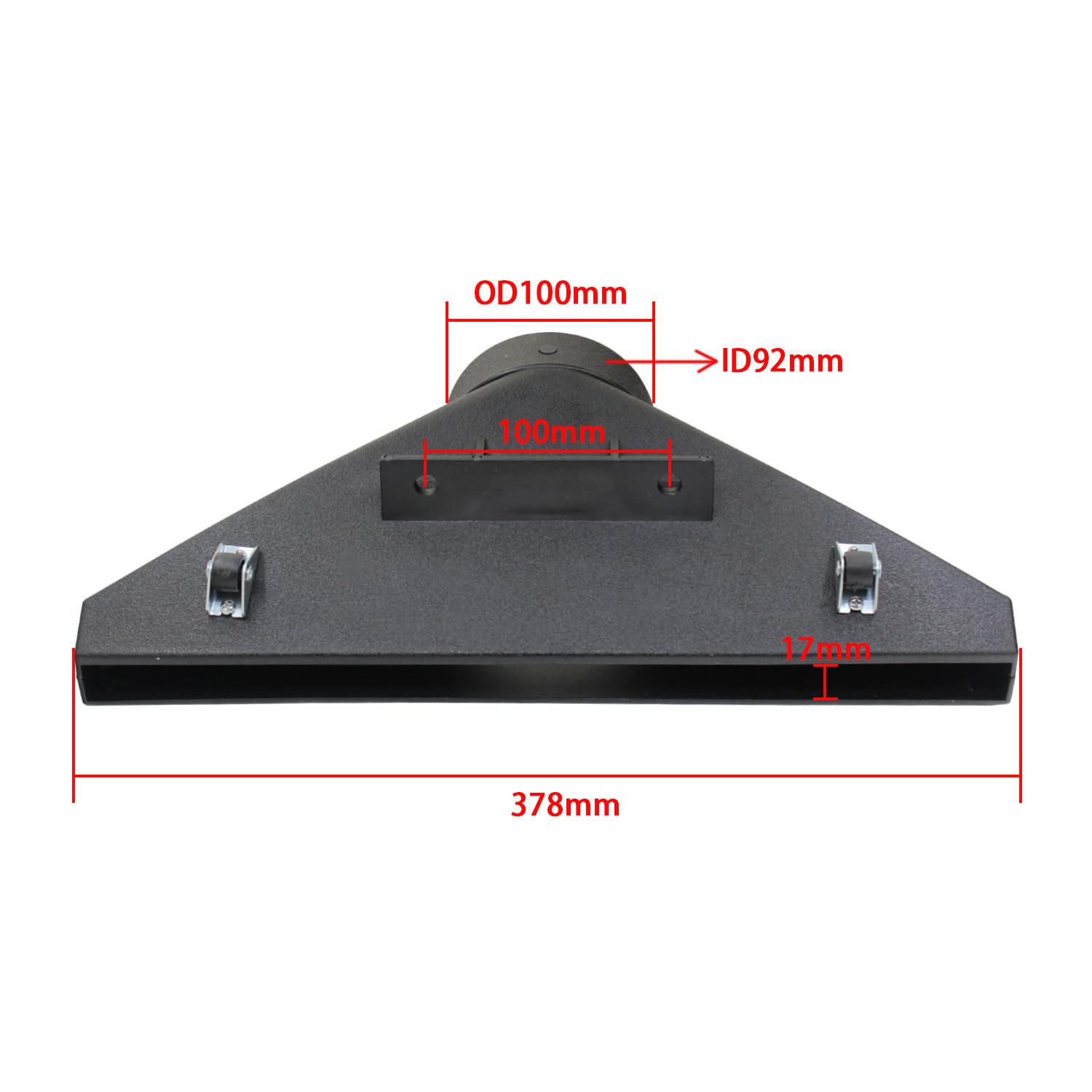 Dust Hood for Woodworking Floor Sweeper with Wheels for Wood chip Collection System Collector Workshop dust Extraction - Image 2