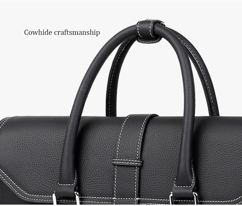 Cowhide Business Leisure Office Commuting Man Hand-held Document Bag image 5