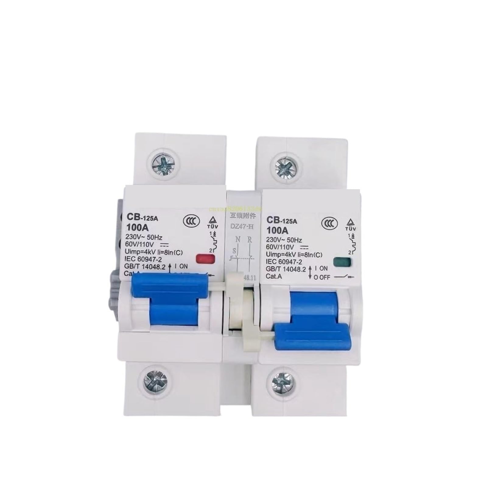 Disjoncteur de protection double 80A CC 12-110V à verrouillage asynchrone