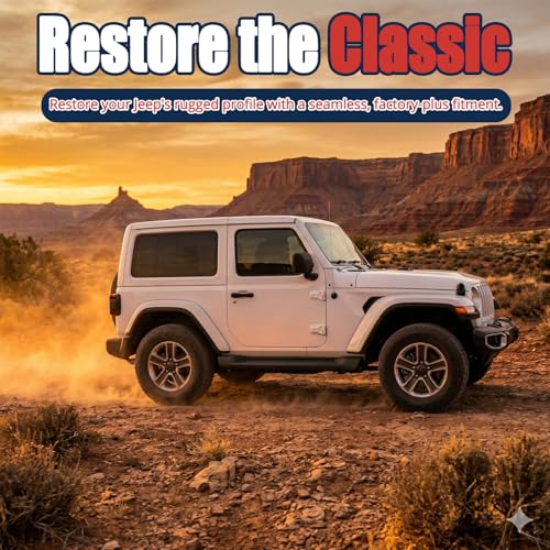 Estribos laterales negros para Jeep Wrangler JL 2018-2026 miniatura 3