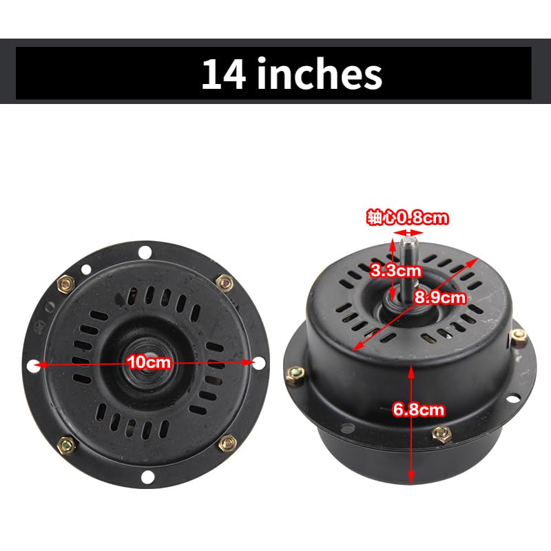 High power fan motor Industrial powerful fan motor copper core copper wire Floor fan motor - (Speed: 14 inches)