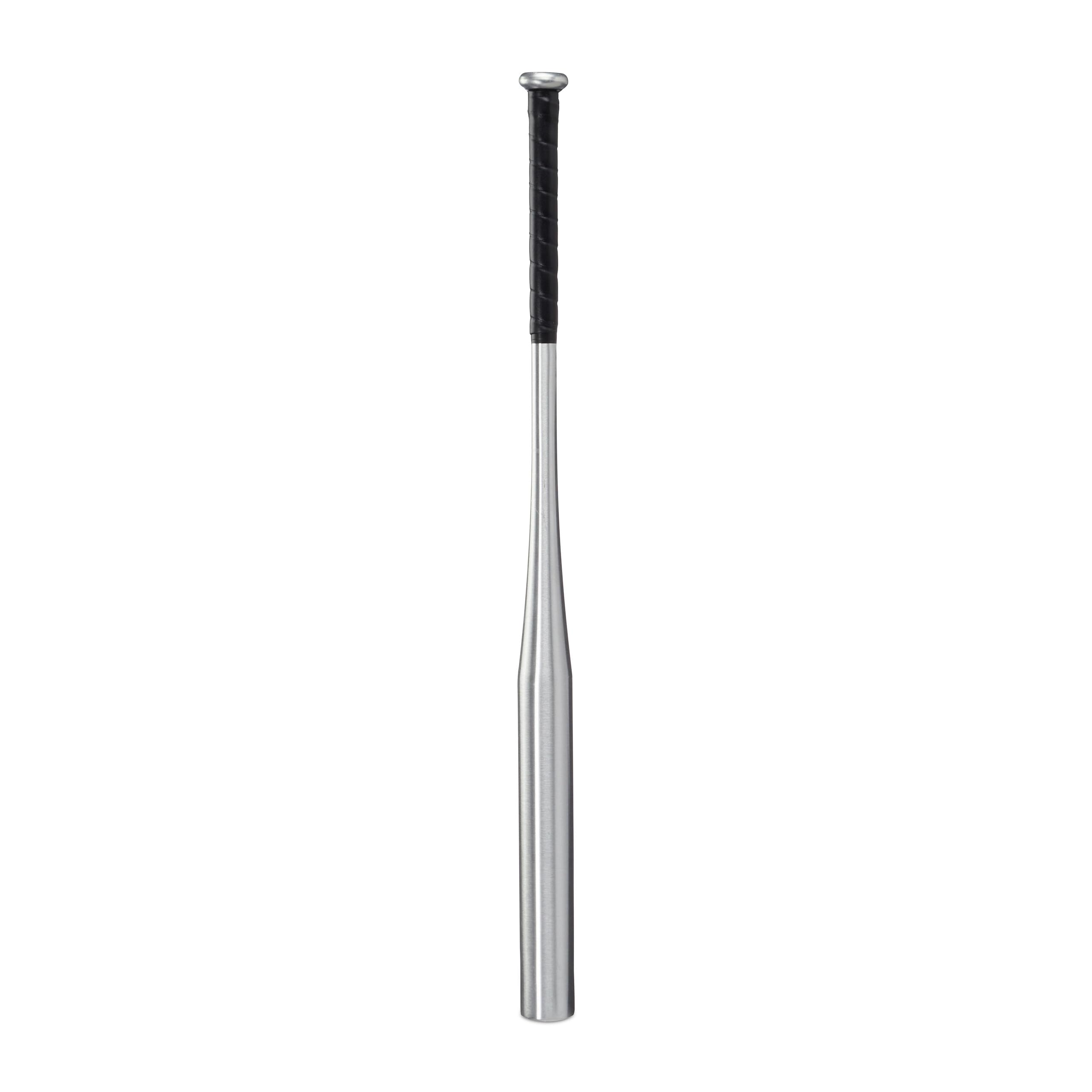 Relaxdays Batte de baseball légère en aluminium avec poignée antidérapante Argenté 34"