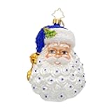 Christopher Radko Hand-Crafted European Glass Christmas Tree Decorative Ornament, Birth Stone Santa September