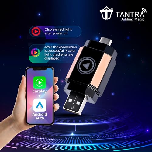 Image of Tantra Wireless CarPlay & Android Auto Converter | Smart Dongle with Wi-Fi & Google Play Access
