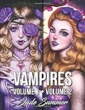 Vampires: An Adult Coloring Book Collection with Sexy Vampire Women, Dark Fantasy Romance, and Haunting Gothic Scenes for Relaxation