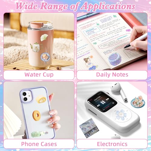 Image of 800Pcs Cute Scrapbook Stickers Travel Y2k Japanese Sticker Book for Adult Kawaii Korean Stickers for Journaling Heisei Retro Aesthetic Sticker Manga Style Decor for DIY Craft Junk Journal Gifts Memory