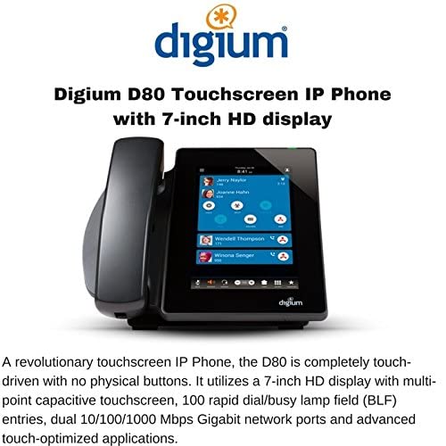 Teléfono Digium D80 IP con pantalla táctil 7 pulg. miniatura 2