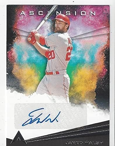Jared Walsh Autographed Collectible Baseball Card - 2021 Panini Chronicles Ascension Baseball Card #AA-JW (Angels)