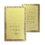Peace-Improving Copper Card: As a copper card with protective qualities, it supports emotional equilibrium through consecration rituals, making it suitable for sharing or personal use during reflective moments, bringing comfort and symbolic significance wherever carried