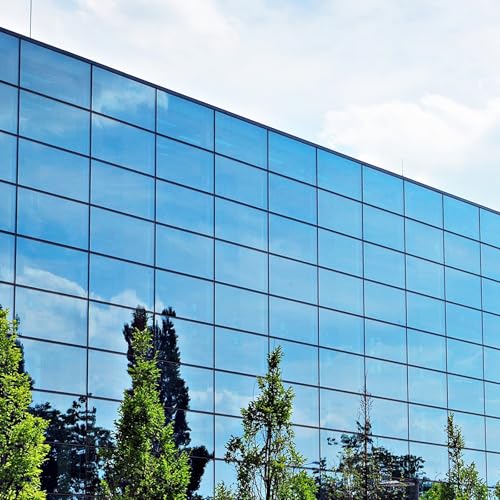 Película para ventana privacidad uxcell 31.5"x9.8 ft azul plata miniatura 7