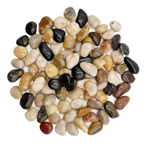 RITOLLO 2.5 lb River Rocks Pebbles for Indoor Plants
