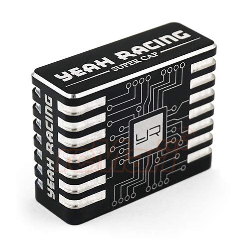 Yeah Racing Aluminum Case Hyper Booster Capacitor for RC Car Black #YE-0027BK