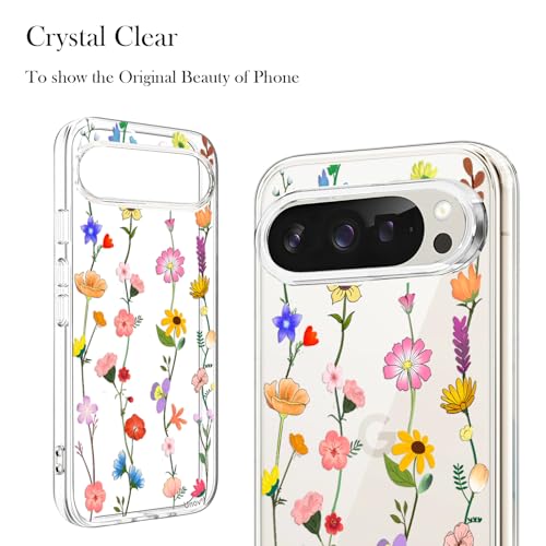 Coque Pixel 10 transparente motif gaufré : coque arrière de protection fine pour Pixel 10 Pro