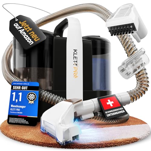 Polsterreiniger Selbstreinigend, Tiefenreinigung für dein Zuhause, Nasssauger für Haushalt, Auto und Tierhaushalt, Waschsauger, Teppichreiniger, Wischsauger
