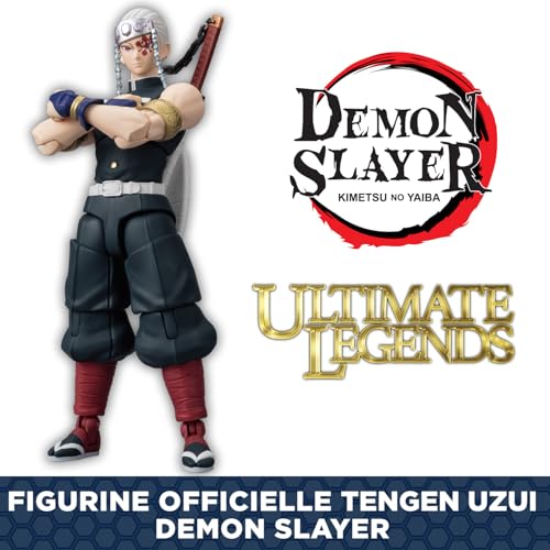 BANDAI - Ultimate Legends HD - Figurine d'action Demon Slayer 12 cm - Tengen Uzui - Licence Officielle Demon Slayer - Figurine articulée Tengen - Jouet Enfant 4 Ans et + - VE88965