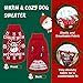 Nobleza Hundepullover Weihnachten, Rollkragenpullover für Katzen und Hunde, Hundepullover mit Lustigem Schneemann-Muster, Weich Weihnachts-Hundepullover für Katzen, Kleine Mittelgroße Hunde, L