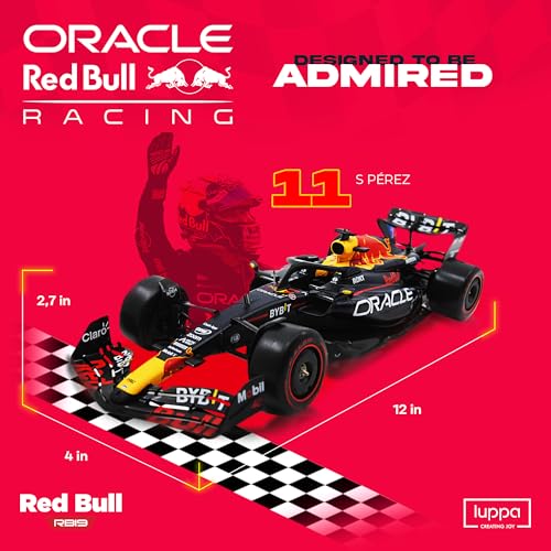 Image of LUPPA Formula 1 RB19 Model Kit - 1:18 Scale Racing F1 RB19 Model Inspired by Checo Perez & Max Verstappen Building kit, Collectible diecast, 140 Pieces