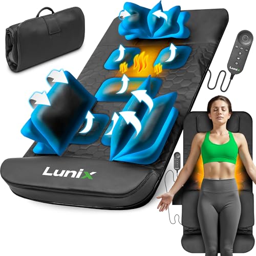 Lunix LX27 Heated Stretching Mat Massager &ndash; Upper Body Massage Mat Back Stretcher for Tension...