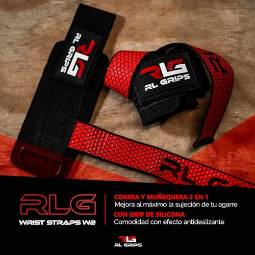 RL Grips® Straps Gym with Wrist Wraps for Weightlifting and Powerlifting, Grip Straps for Back with Wrist Protection - Image 4