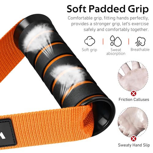 Image of Exercise Handles, Cable Machine Handles for Gym Cable Attachments Training | 2 Pack Heavy Duty Handle with Non Slip Grip for Cable Machines, Pull Down Workouts, Resistance Bands and Home Gym Equipment