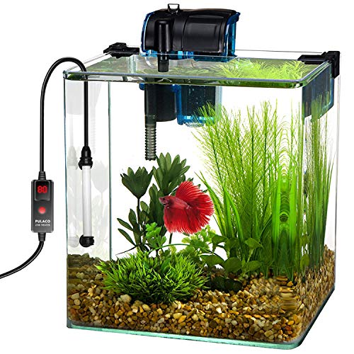 PULACO 25W Mini Aquarium Heater, Betta Fish Tank Heater for 15 Gallon