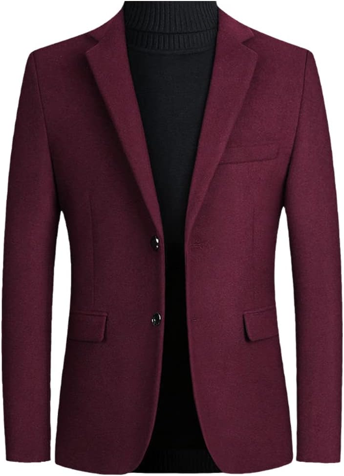 Amazon.com: Men Blazer Jacket Winter Single Breasted Notched