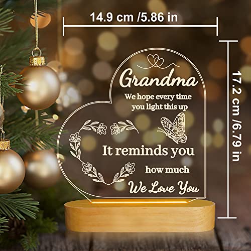 Grandmasbirthdaymothersdaygiftssoftwarmwhitenightlight Urban Country Home Decor Grandmas birthday mothers day gifts soft warm white night light urban country home decor