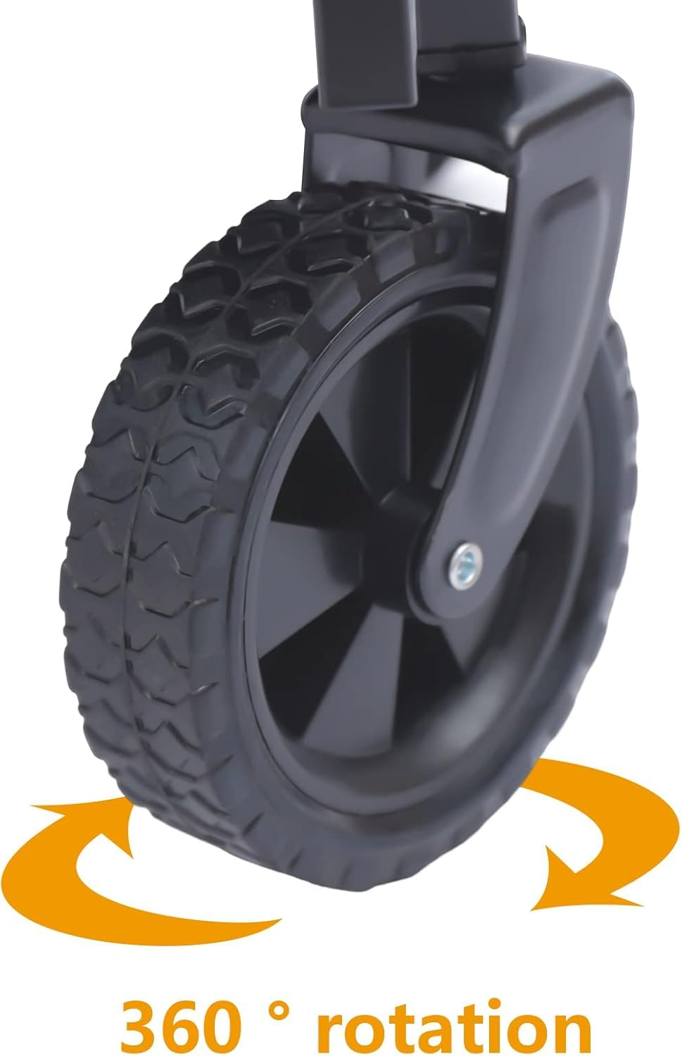 Carrello da festival, carrello pieghevole da campeggio, 4 ruote girevoli a 360° con manico regolabile, carico 80 kg, adatto per attività all'aperto, spiagge, giardini