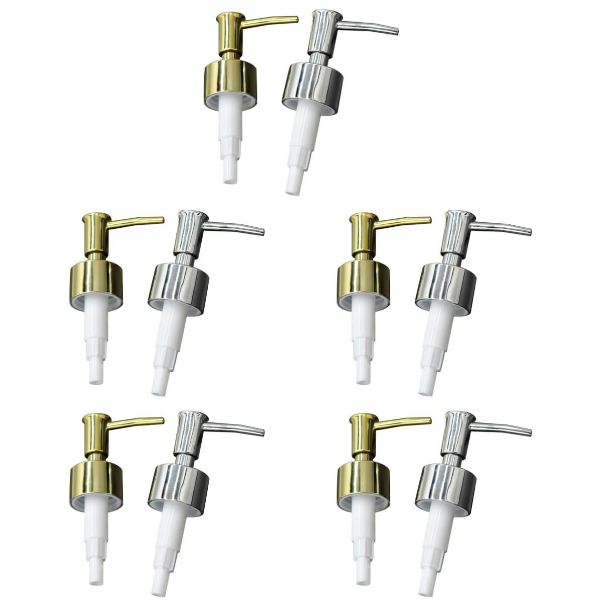 Cabilock 10pezzi Dispenser Per Bottiglie Con Pompa Inossidabile Di Pompetta Dosatore Per Sapone e Lozioni Accessori Eleganti Per Bagno e Cucina Colori e Facile Da Installare e Versatile