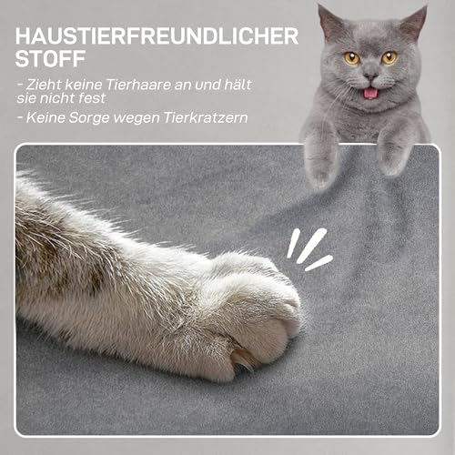 HOMCOM Fernsehsessel Elektrisch Relaxsessel mit Liegefunktion Fußteil TV Sessel mit Verstellbarer Rückenlehne Seitentasche ergonomisch Ruhesessel Liegesessel für Wohnzimmer Schlafzimmer Grau – Bild 7