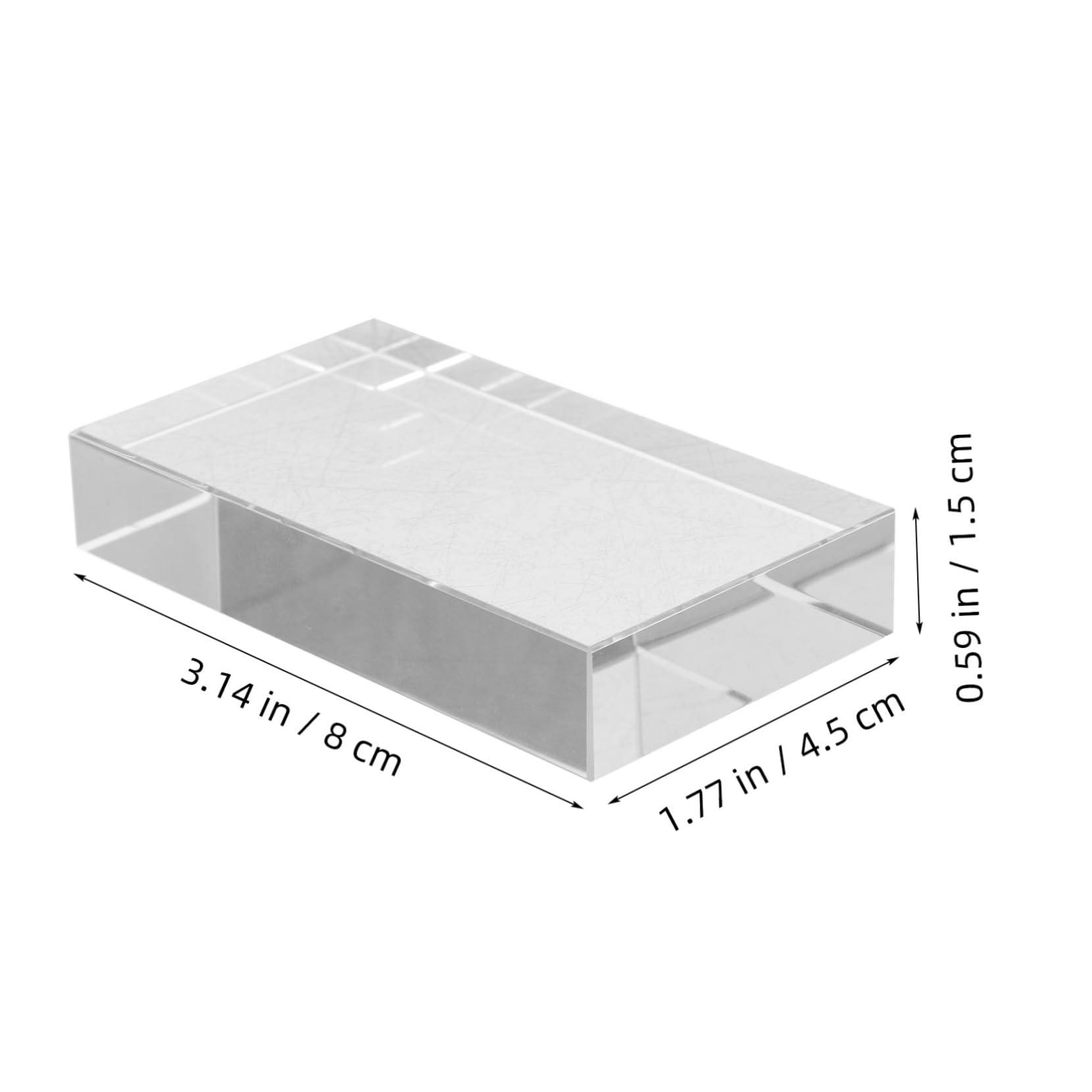 ABOOFAN Optical Lens Prism Glasses Prism for Sun Catcher Photography Prism Decorations Optical Prism Ornament First Experiment Prisms Prism Optic Display Cube Transparent Optical Glass