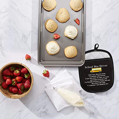 School Bus Driver Gift School Bus Driver Appreciation Gift Bus Driver Pot Holder School Bus Driver Kitchen Hot Pad(School Bus Driver Potholder) #TOP4