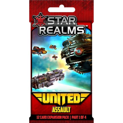 Wise Wizard Games | Star Realms United: Assault | Card Game Expansion | Ages 12+ | 2 Players | 20+ Minutes Playing Time