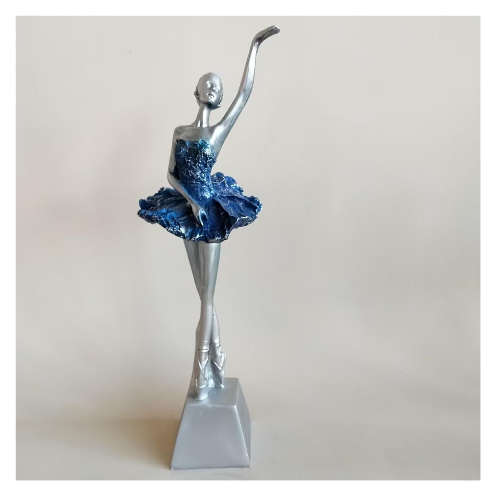 Yofab Office Cubicle Decor European Style Creative Ballet Girl Figurine 4 Styles to Choose Coffee Table Centerpiece(Style D)