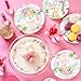 168pcs Classic Winnie Bear Baby Shower Paper Plates Napkin Party Supplies Girl Baby Shower Decorations Disposable Cutlery Tableware Set Serve 24 Guests