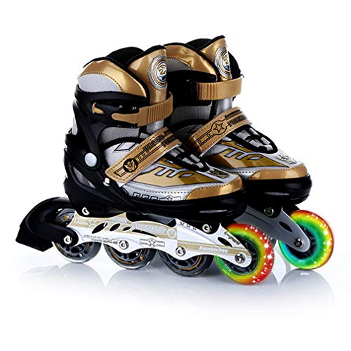 Patins à roulettes réglables débutants pour filles évitant les chutes
