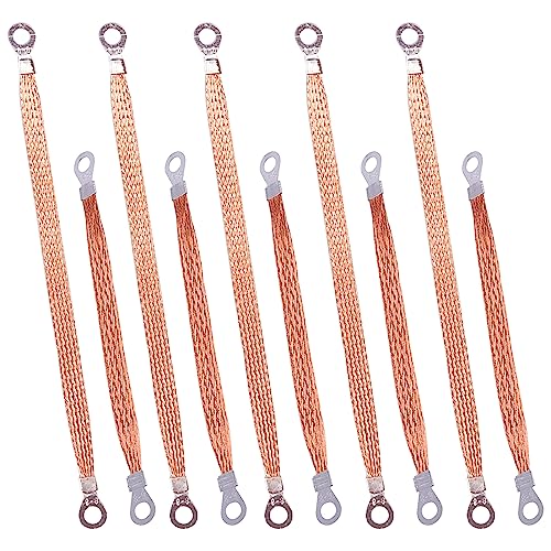 10 Pcs Engine Ground Straps, 5 Pcs 10