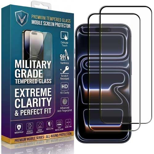 Image of PremiumTempered Glass for iPhone 17 Pro Screen Protector,9H Hardness,HD Clarity,Scratch-Resistant & Case-Friendly (Pack-2)